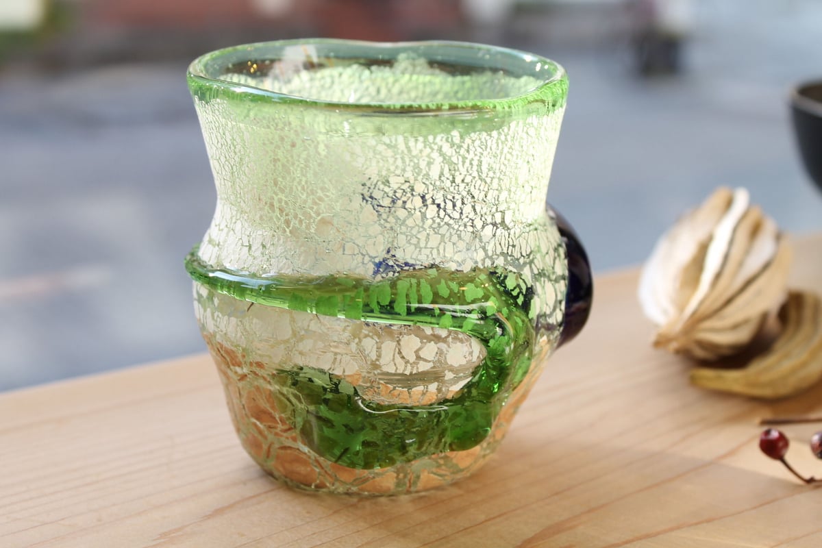 沖縄 琉球ガラス 稲嶺盛吉氏 土紋グラス | BRILLANTE IL SUZUKI SALONE