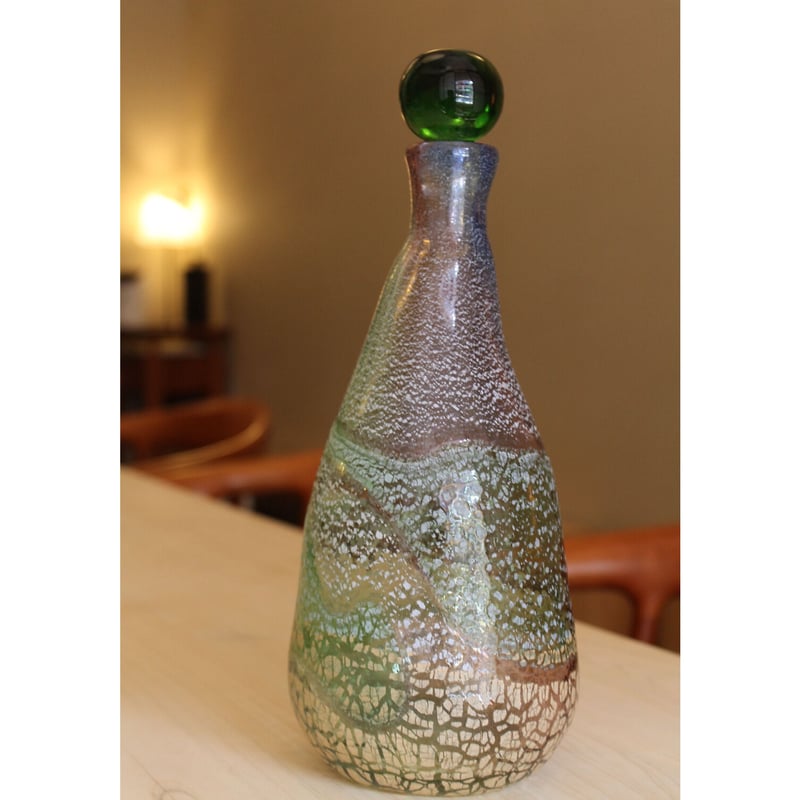 ≪送料無料≫オリジナル 沖縄 琉球ガラス 稲嶺盛吉氏 土紋ワイン