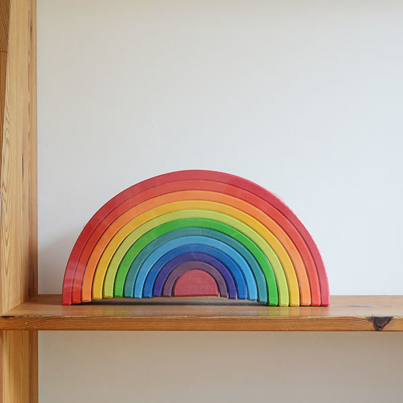 0才-7才〉グリムス虹色トンネル ラージ（アーチレインボー・大