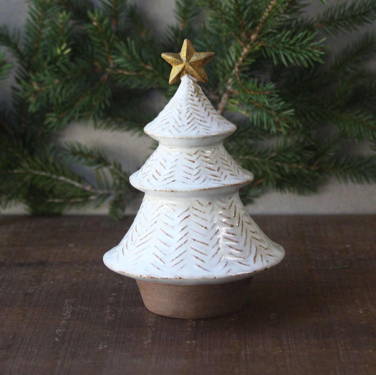 クリスマスツリーのオブジェ／星付き | sen no STORE