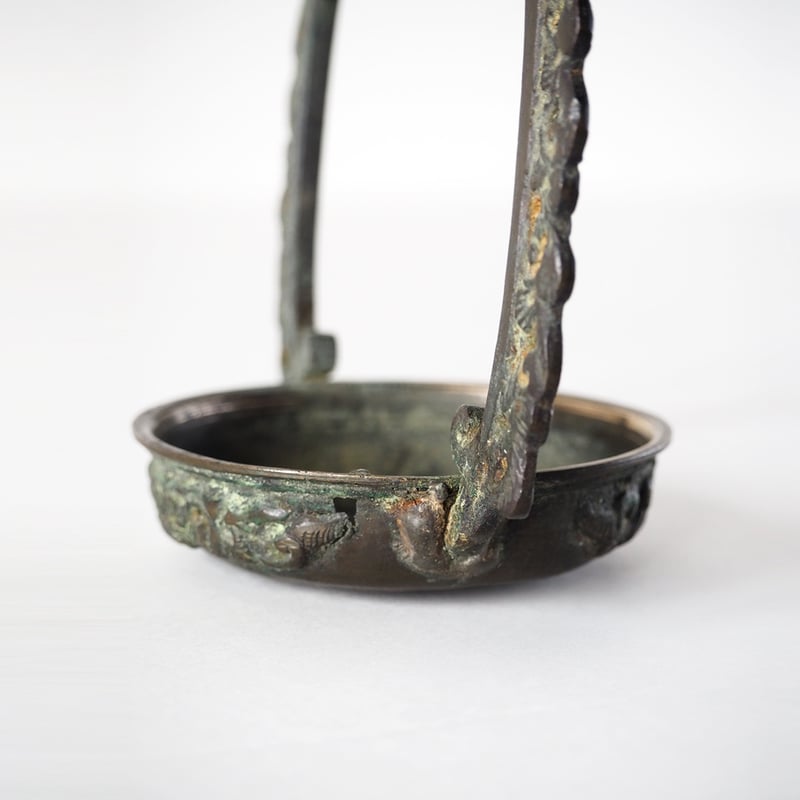 no613 銅の燭台 | 古道具店 呱々