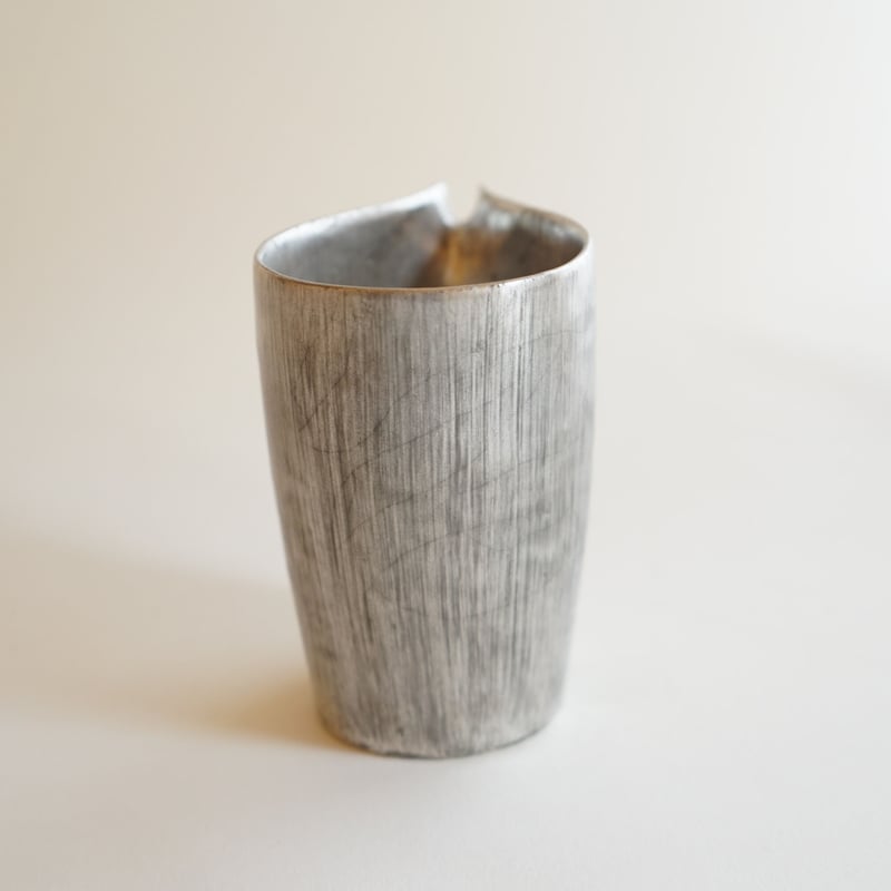 安藤雅信】銀彩細長片口 LM | ギャルリ百草 online store