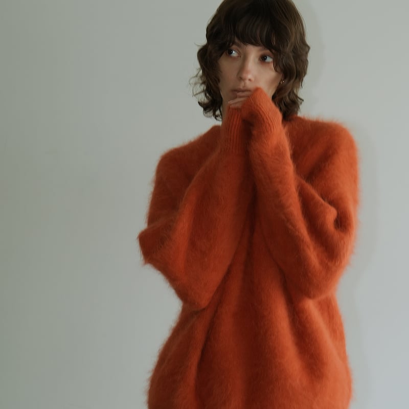 CLANE | BULKY SLEEVE ANGORA KNIT TOPS | ABIENTO