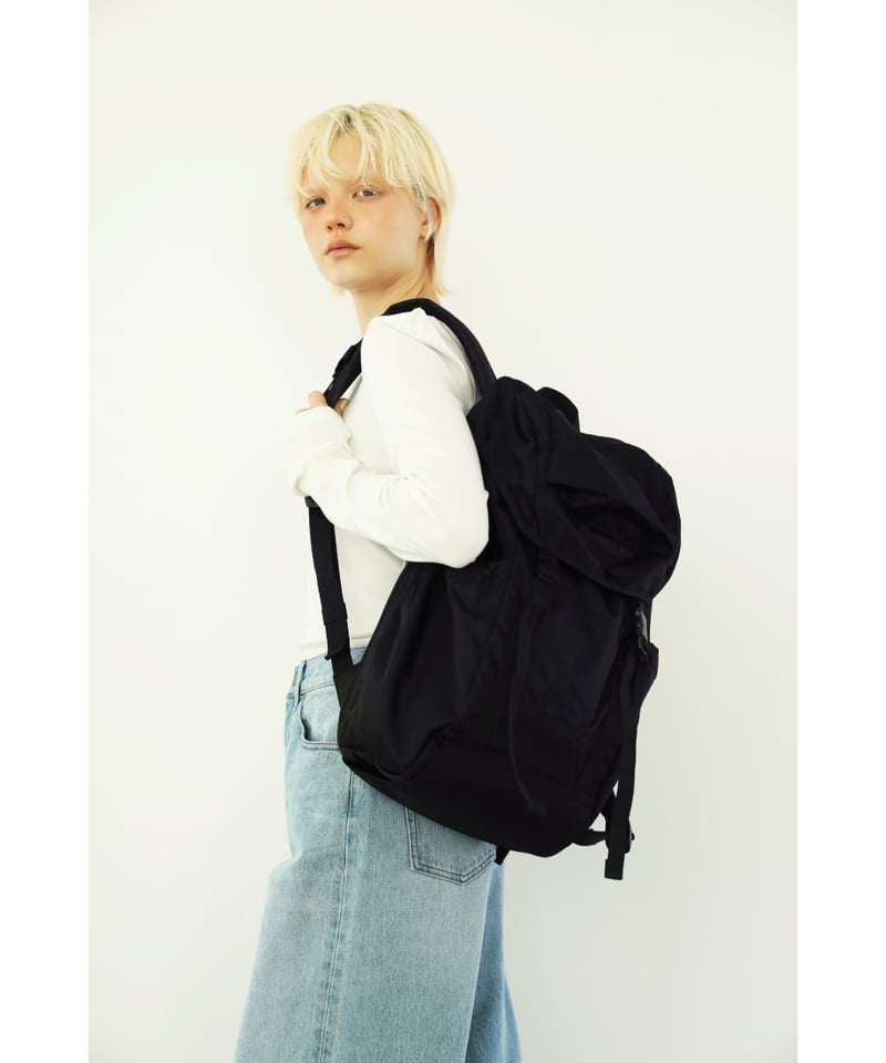 撥水】フラップバックパック【WCJ-MP-040BLK】※6月上旬〜中旬発売予定