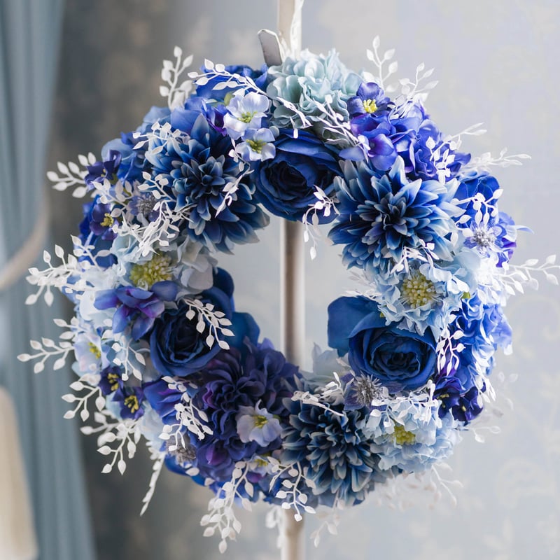 クリスマスの夜に咲く雪の華リース(30cm) | 【公式】Michika Flower Des