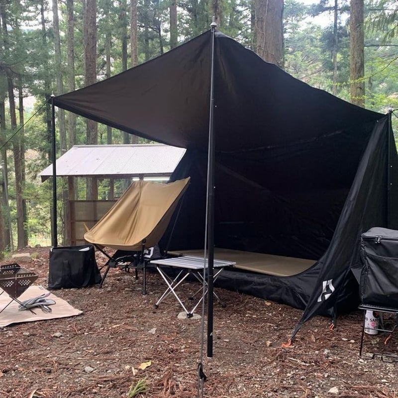 完売 廃番 再販なし パップテント ブラック アンプラグドキャンプ HYDE