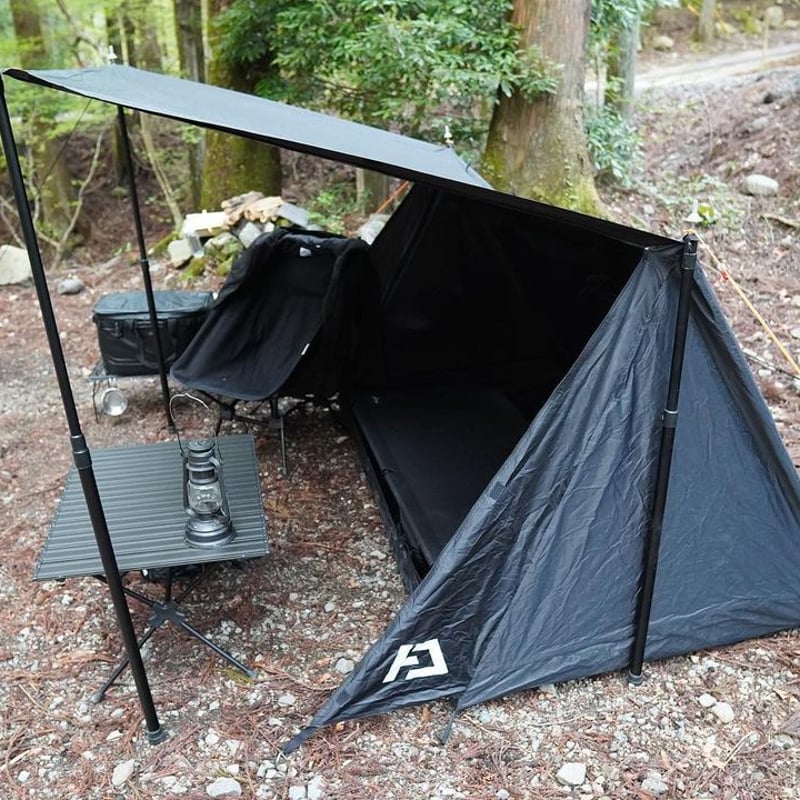 完売 廃番 再販なし パップテント ブラック アンプラグドキャンプ HYDE