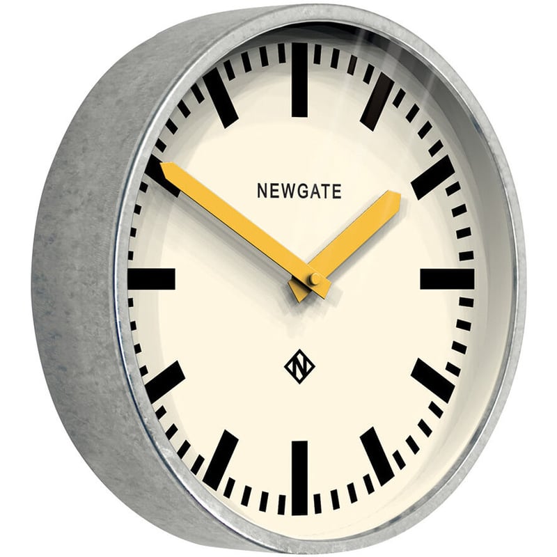 ニューゲート◇Newgate LUGG667GALCY◇黄色い針の掛け時計 (30㎝)◇The