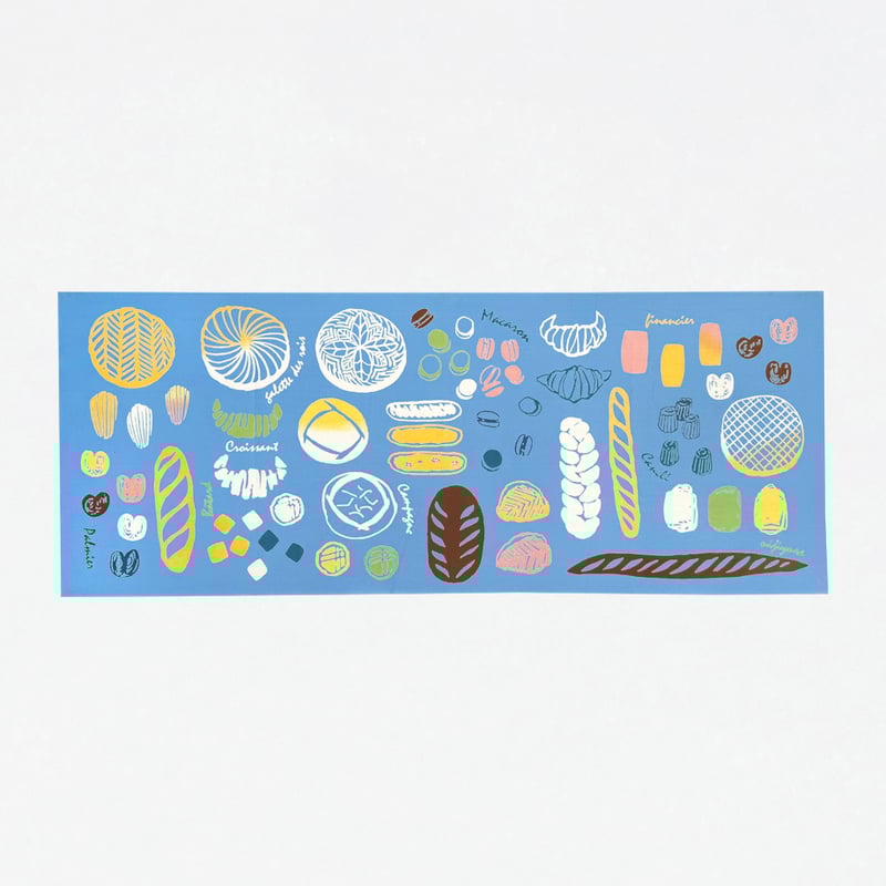 手ぬぐい｜【ナカニ染工場60th企画】 boulangerie Esquisse2026限定色