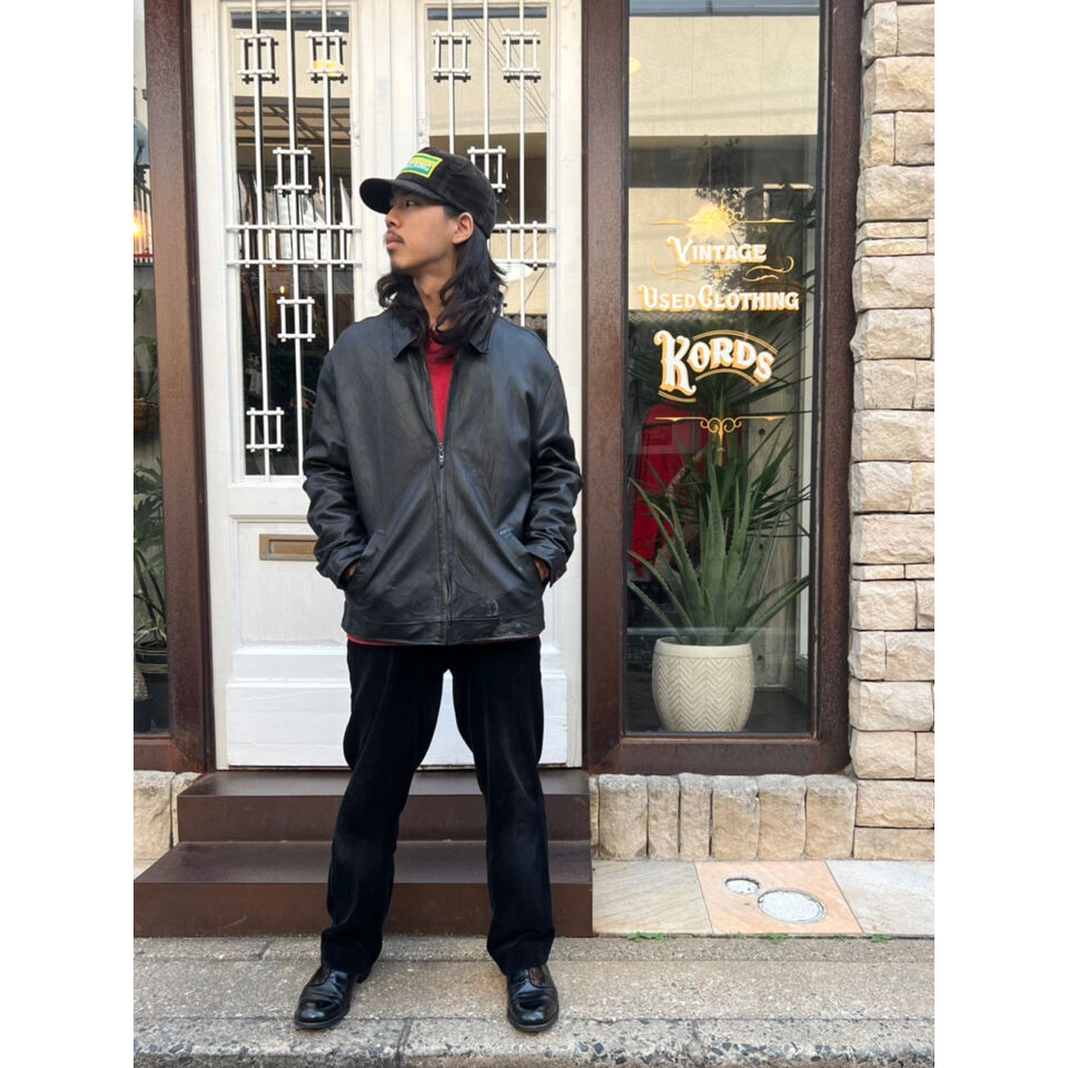 90s CHAPS Ralph Lauren LEATHER JACKET Size XL |