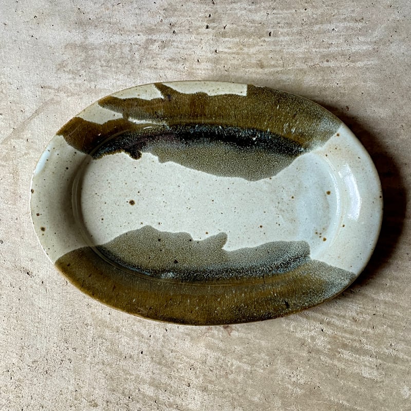 西持田窯 津田堅司 楕円型皿(8.5寸) | Linné