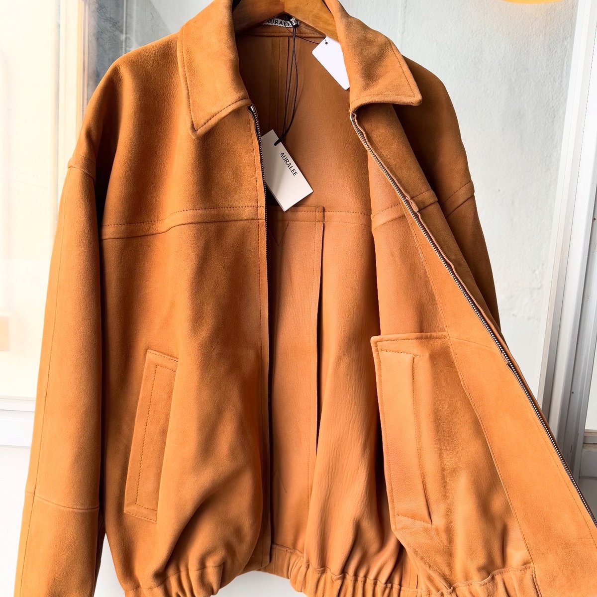 AURALEE LAMB SUEDE ZIP BLOUSON | Less Higashikawa