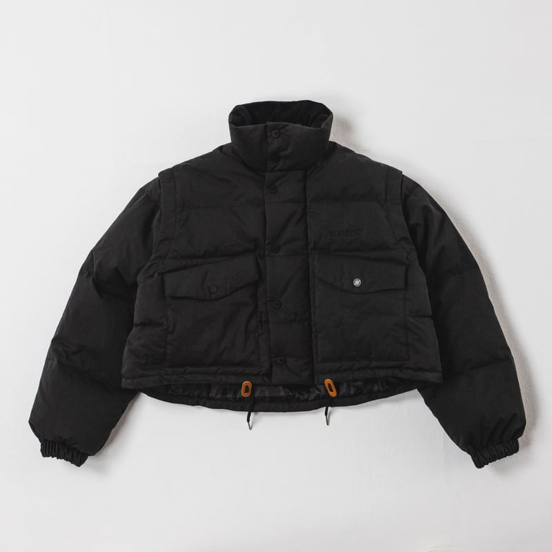 Stand Collar Down Jacket - ブラック | harapeco Store