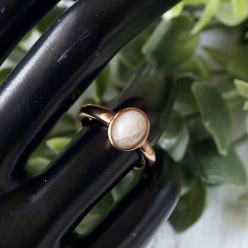 ピンク モルガナイト リング シルバー925/14kローズゴールドプレーテド
