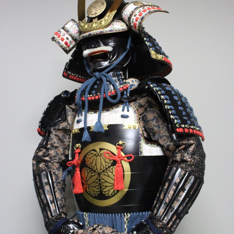 O-047】○濃紺糸威伊予素懸二枚胴具足(艶消塗) | 甲冑工房丸武