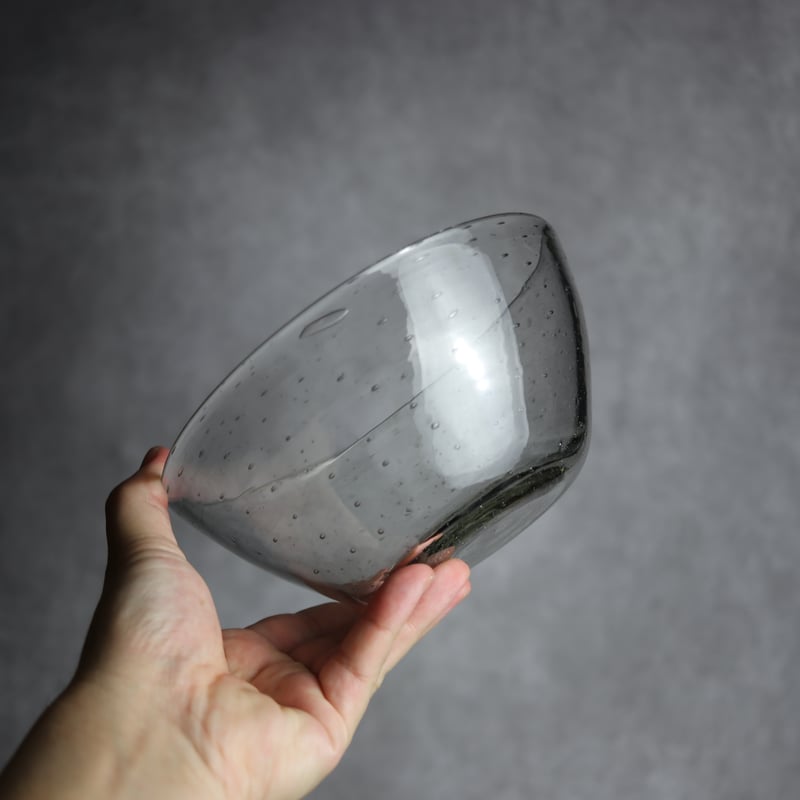 気泡ボウル小 クリア 琉球ガラス ガラス工房 清天:7102005 | MADE IN