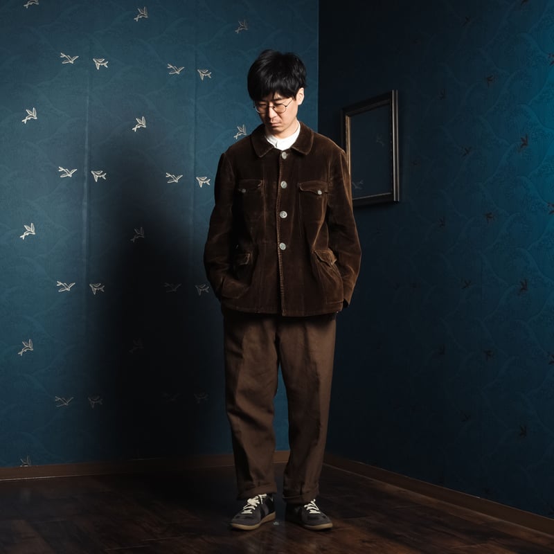 40-50s French Vintage Corduroy Hunting Jacket |