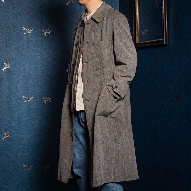 30-40s French Vintage HBT Black Chambray Ateli