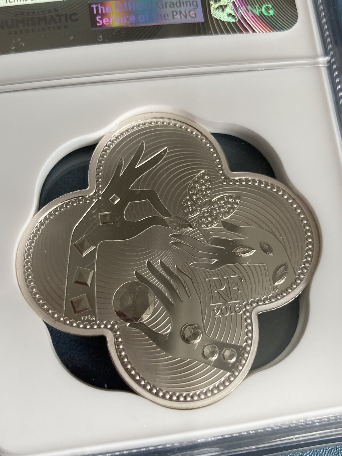 PF70UC ヴァンクリーフ＆アーペル フレンチミント 2016年 10ユーロ銀貨