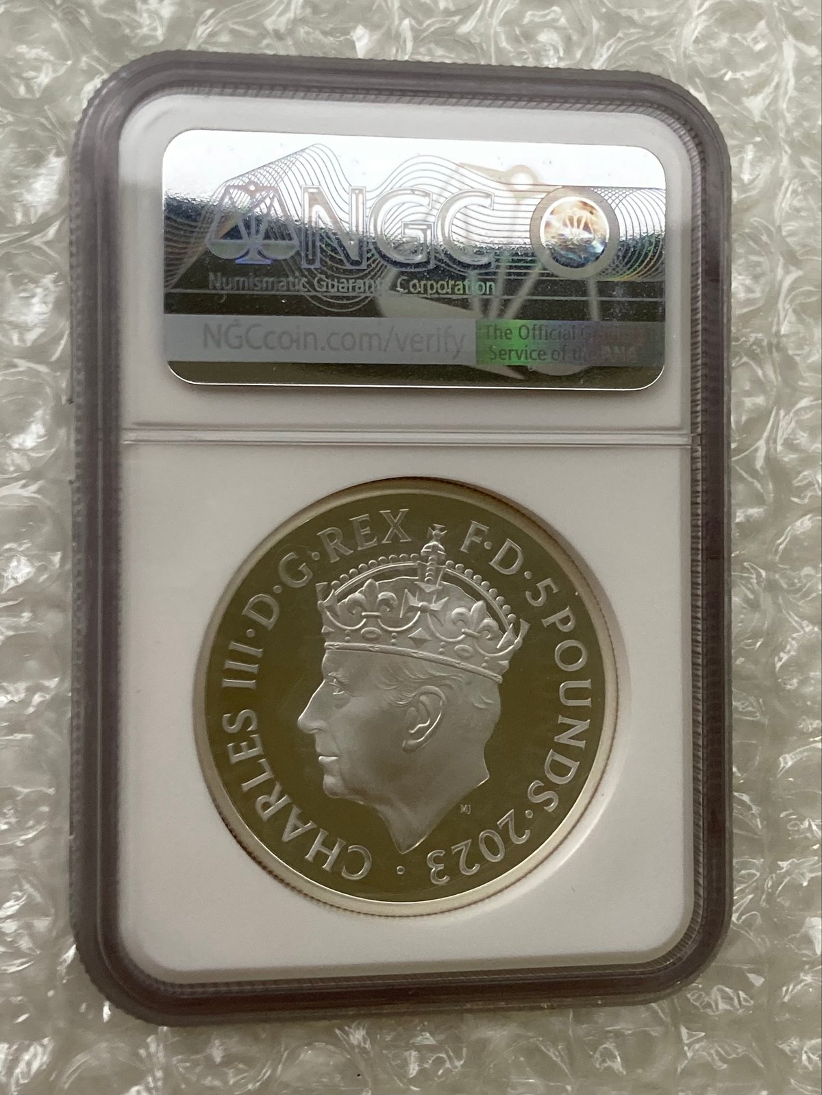 2oz・NGC鑑定PF69+FR 2023年 チャールズ3世 戴冠式記念コイン クラウン