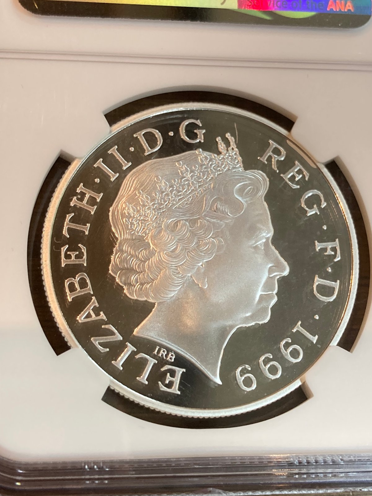 NGC鑑定PF68UC 1999年 イギリス ダイアナ妃追悼祈念 5ポンド銀貨