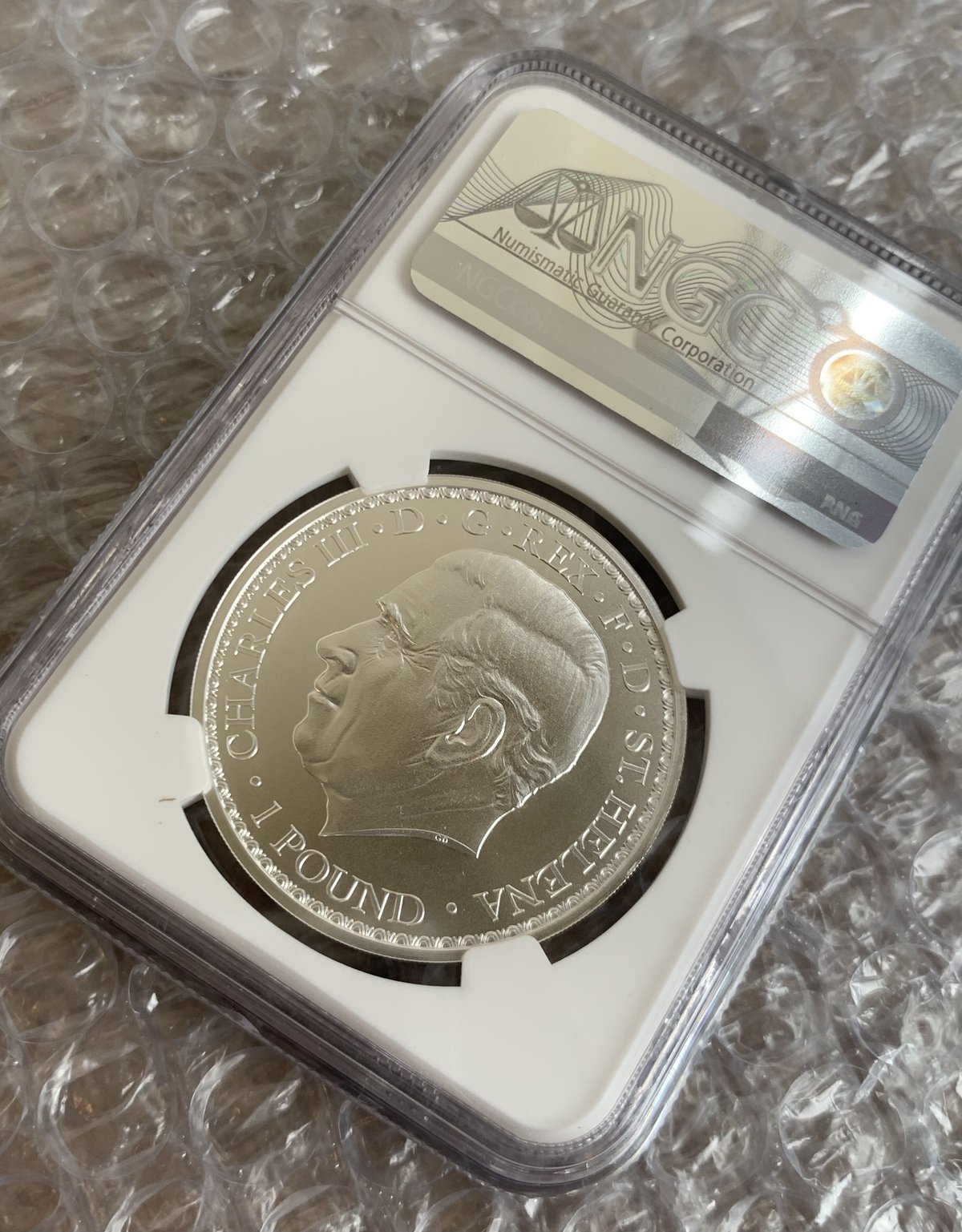 NGC鑑定MS70+FR】ウナとライオン 2023年・BU版 イギリス領 セント