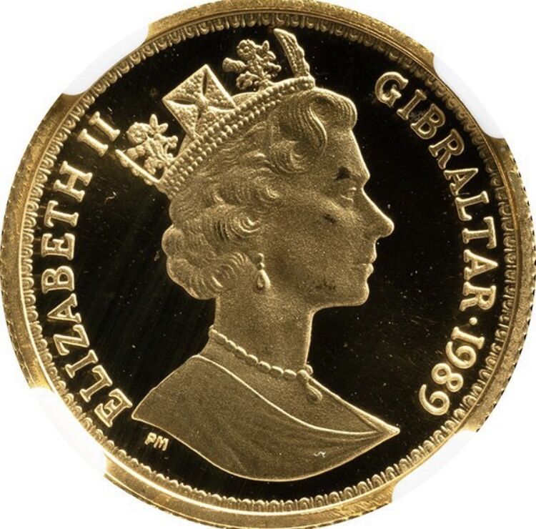 NGC鑑定MS68・Top4】1989年 ウナとライオン イギリス領ジブラルタル 1