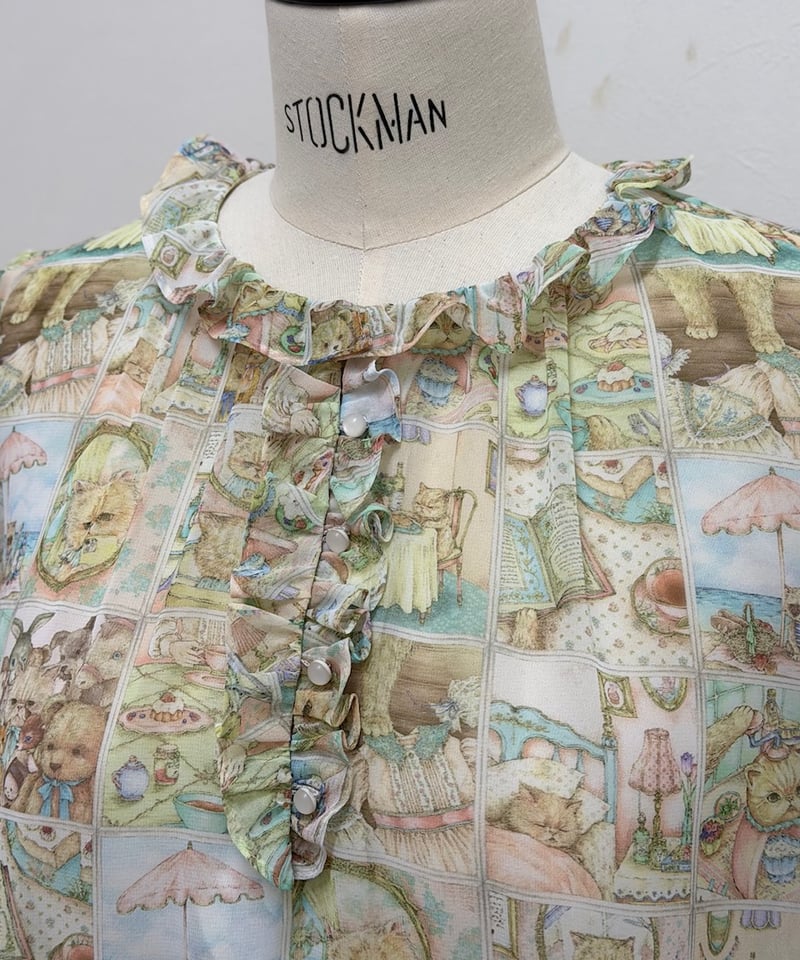 yukiemon】5部袖テキスタイルブラウス（M・3L） | EGAMI OFFICIAL