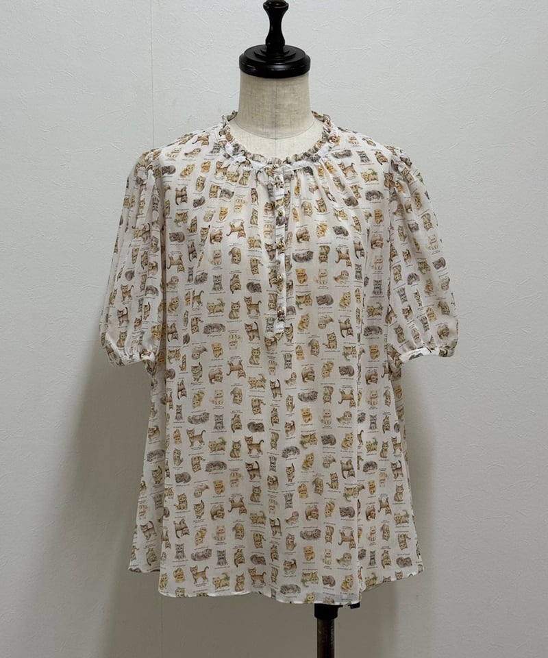 yukiemon】テキスタイルブラウス（3L）_240514005023 | EGAMI O