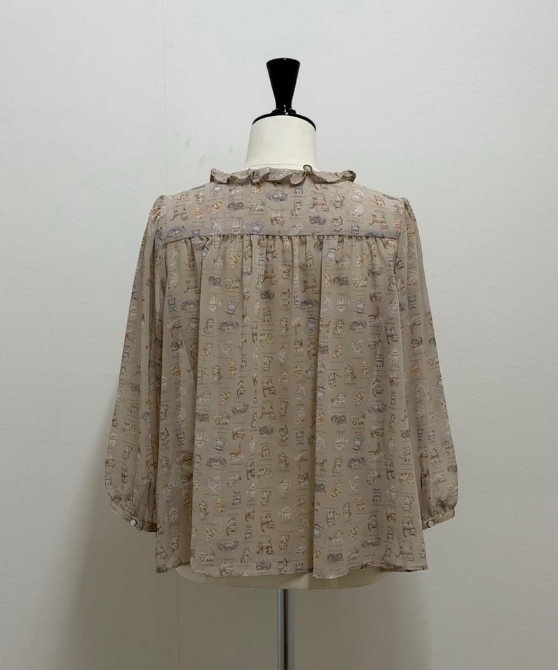 yukiemon】5部袖テキスタイルブラウス（M・3L） | EGAMI OFFICIAL