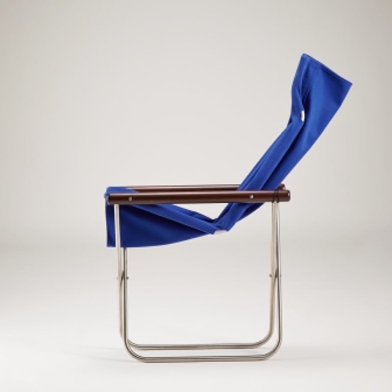 NYCHAIR X /ニーチェア エックス / 座布：ブルー 肘かけ：ナチュラル