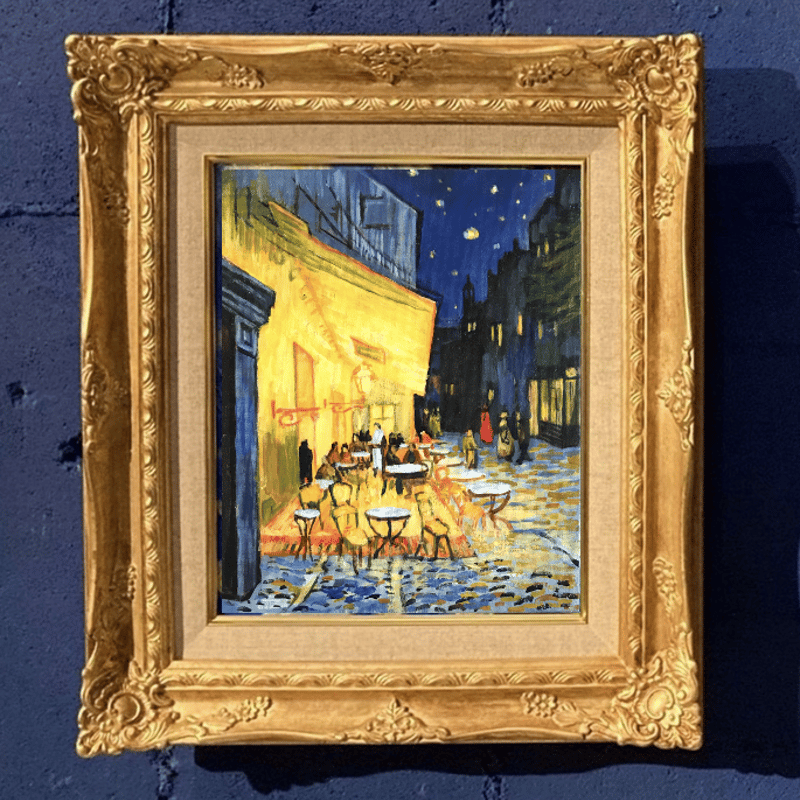 A.キャンバス 額縁付「ゴッホ “夜のカフェテラス”」 | Art work shop