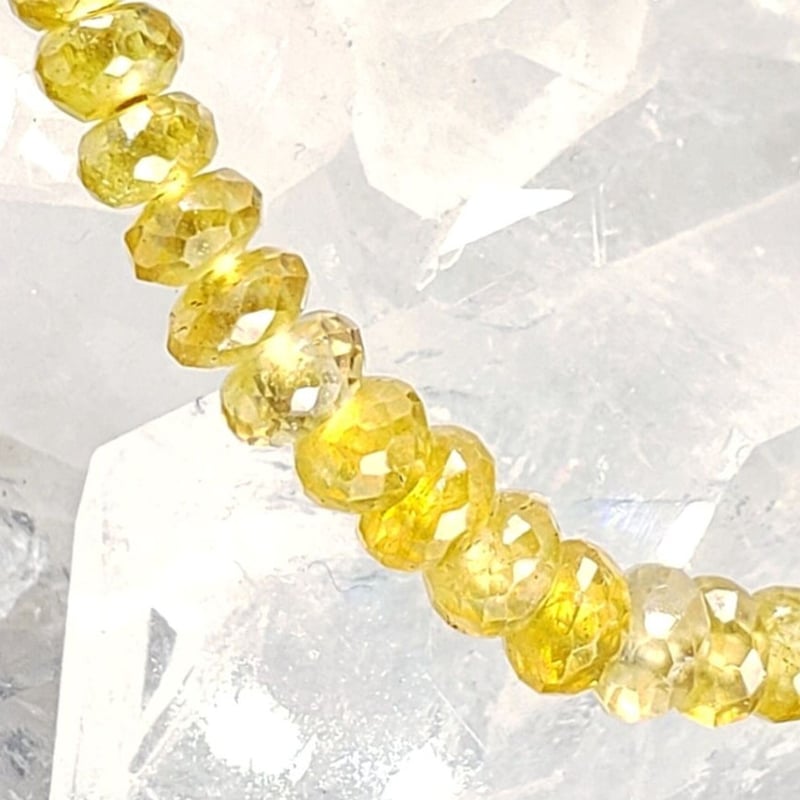 今日明日のみ価格　イエローサファイア（プクラジストーン）ブレスレット 今日明日のみ価格 イエローサファイア（プクラジストーン