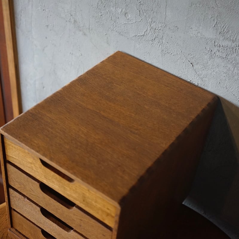 4杯小引き出し 小抽斗 木製 収納 家具 古道具 古家具 アンティーク