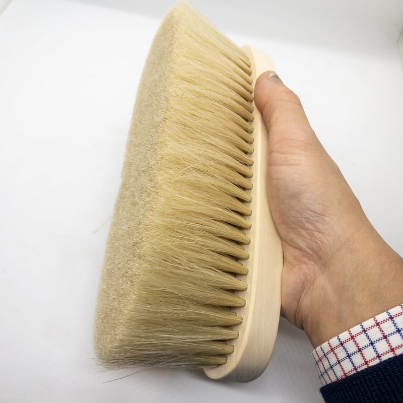 平野刷毛製作所] 洋服ブラシ 手植え水雷型 | フィボナッチ紳士洋品店