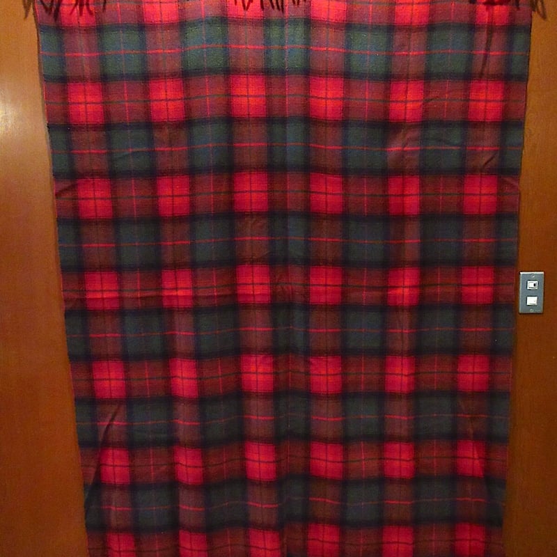 ビンテージ60's○PENDLETONタータンチェックウールブランケットsize 約