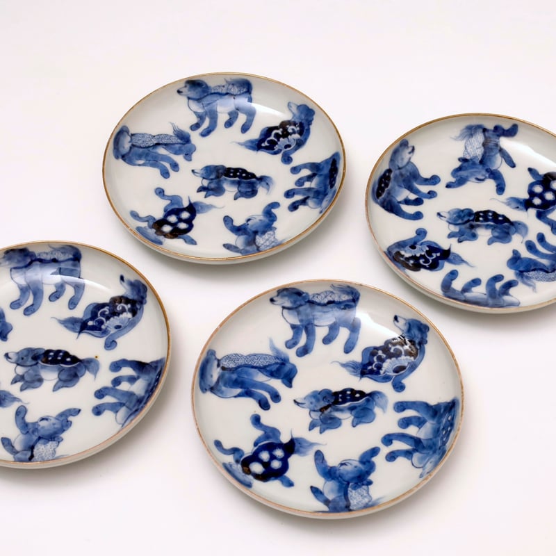 古伊万里染付犬文小皿 各 | LYAN ARTS' Collection online shop