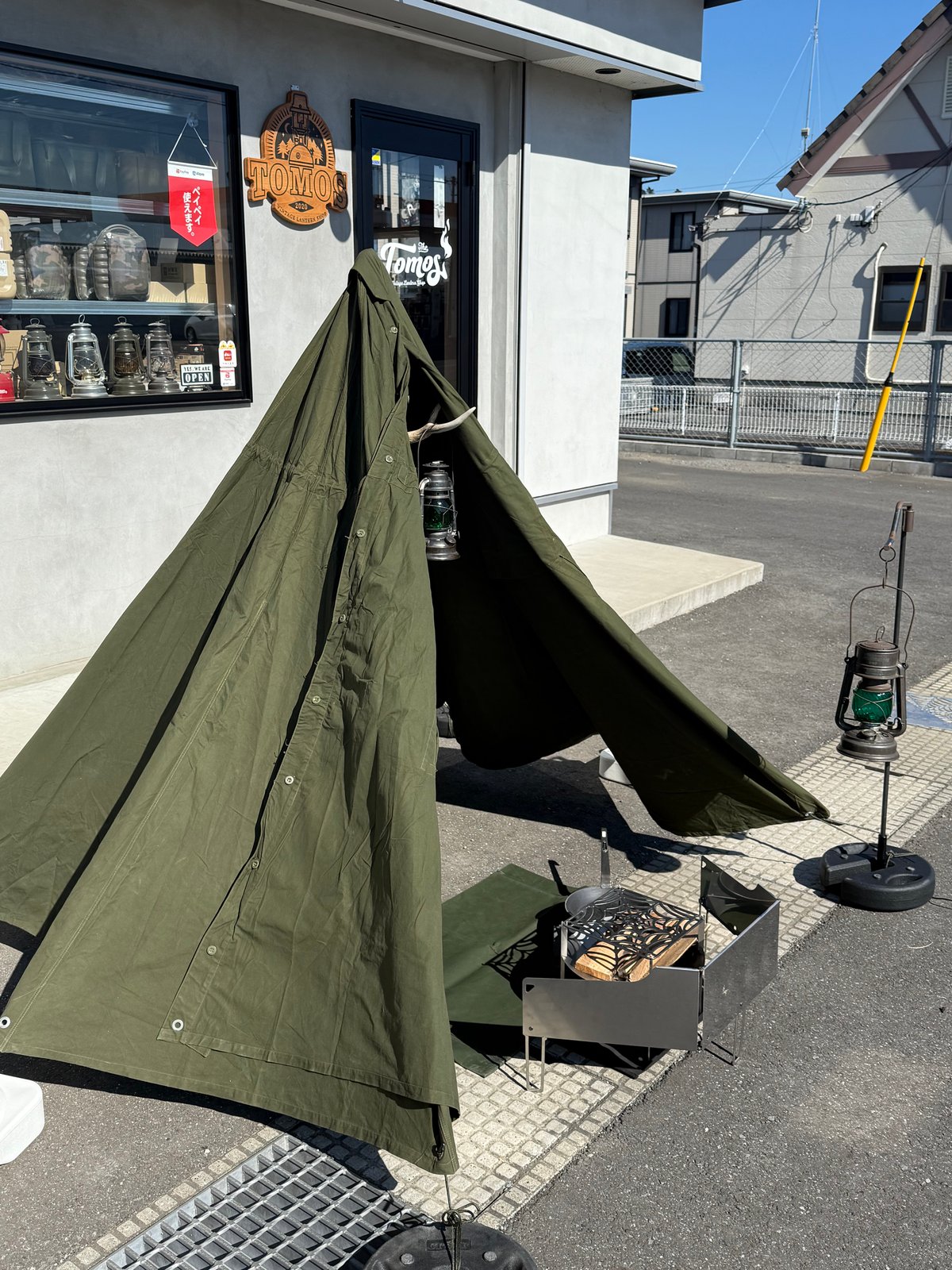 軍幕❗️ポーランド軍ポンチョテント | ヴィンテージランタン販売のお