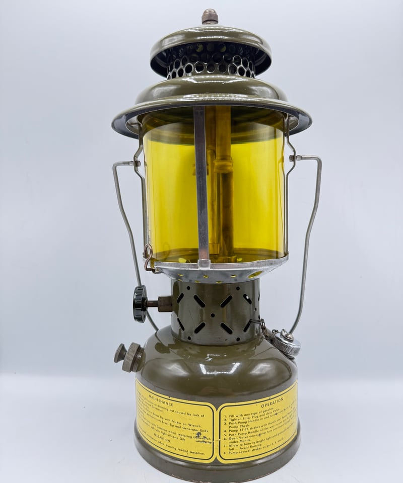 COLEMAN 252A ミリタリーGIランタン 1956 イエローガラス