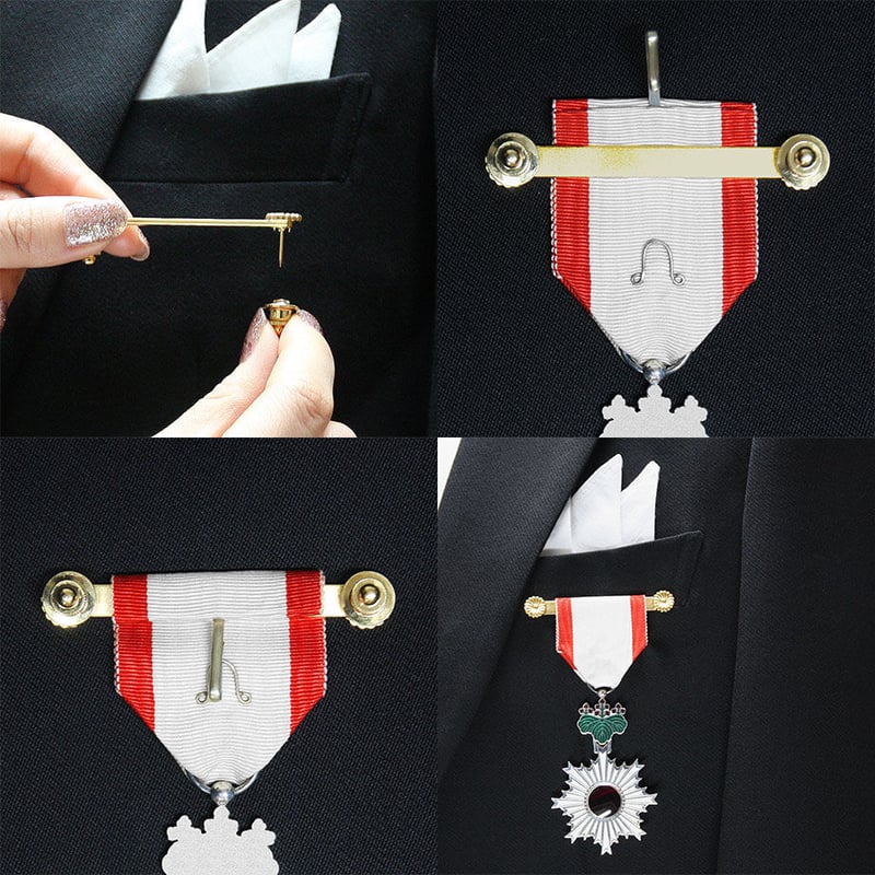 勲章・褒章取付金具/佩用金具（はいようかなぐ） 勲章・褒章用必需品