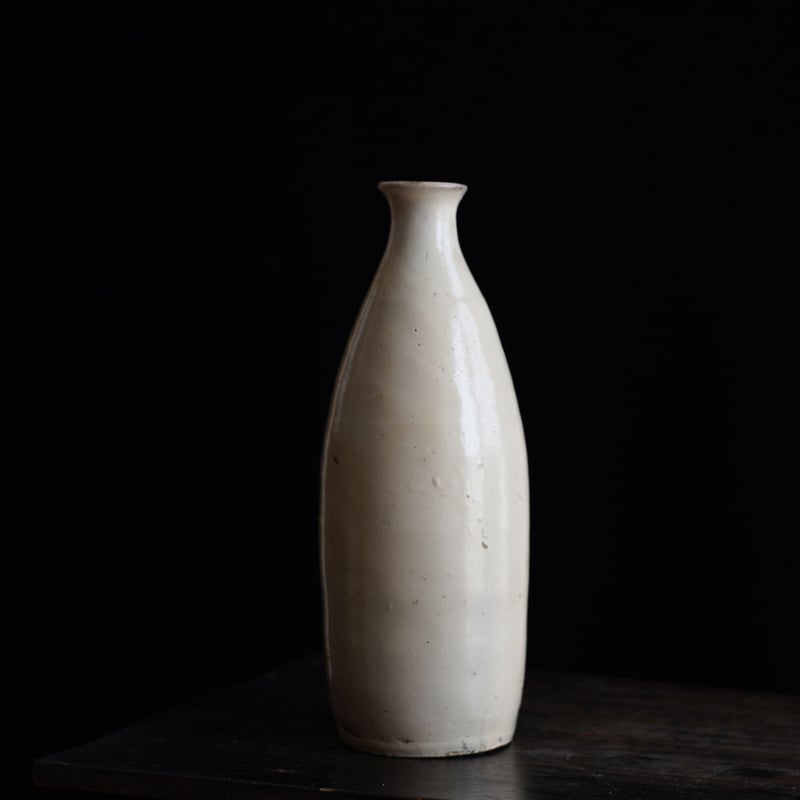 白丹波徳利 / White Tanba Ware Sake Bottle / 江戸後期-日本
