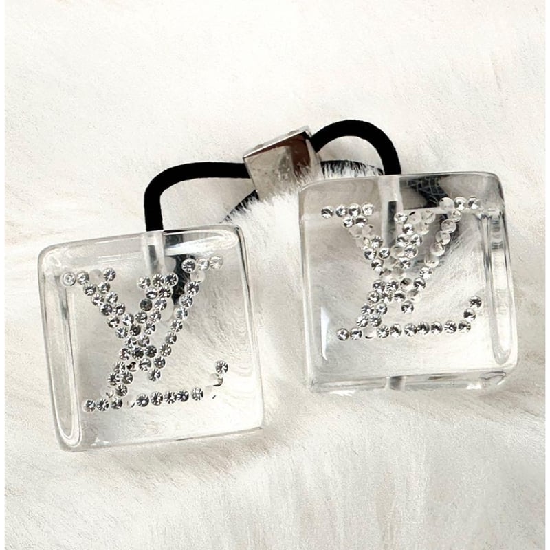ルイヴィトン Louis Vuitton アクセサリー ヘアキューブ クリア×黒