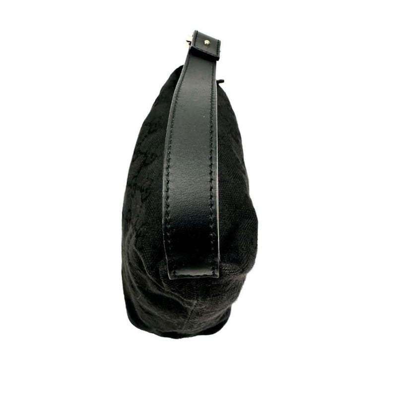 GUCCI グッチ GG ミニハンドバッグ 黒 ブラック キャンバスレザー 化粧