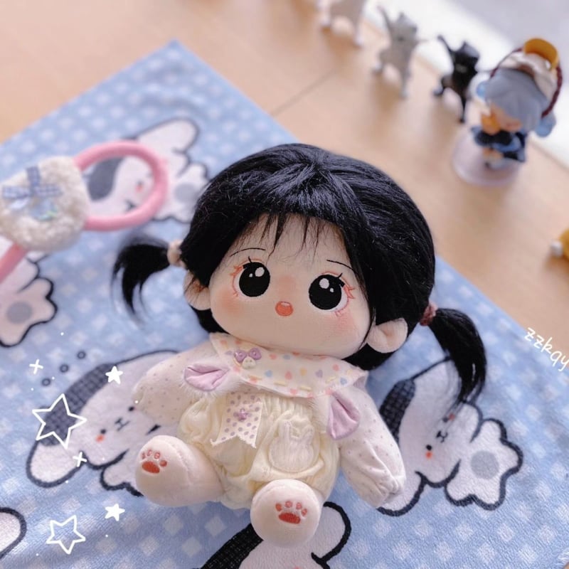 無属性 ぬいぐるみ 20cm 着せ替えぬいぐるみ 黒髪黒い瞳女の子 丟丟 綿