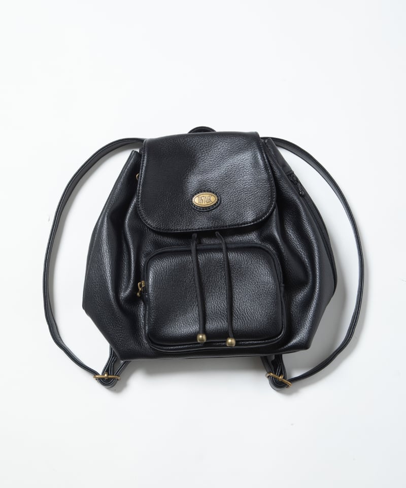 Mini leather back pack / black | Tostalgic Clot