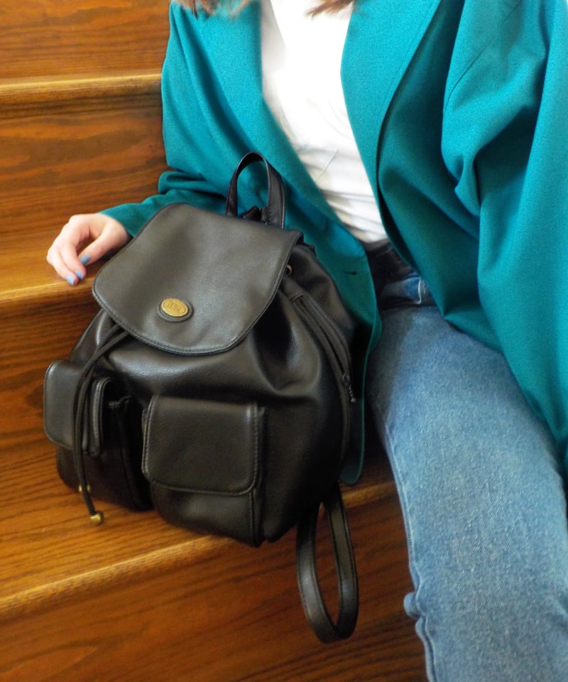 Leather backpack / black | Tostalgic Clothing
