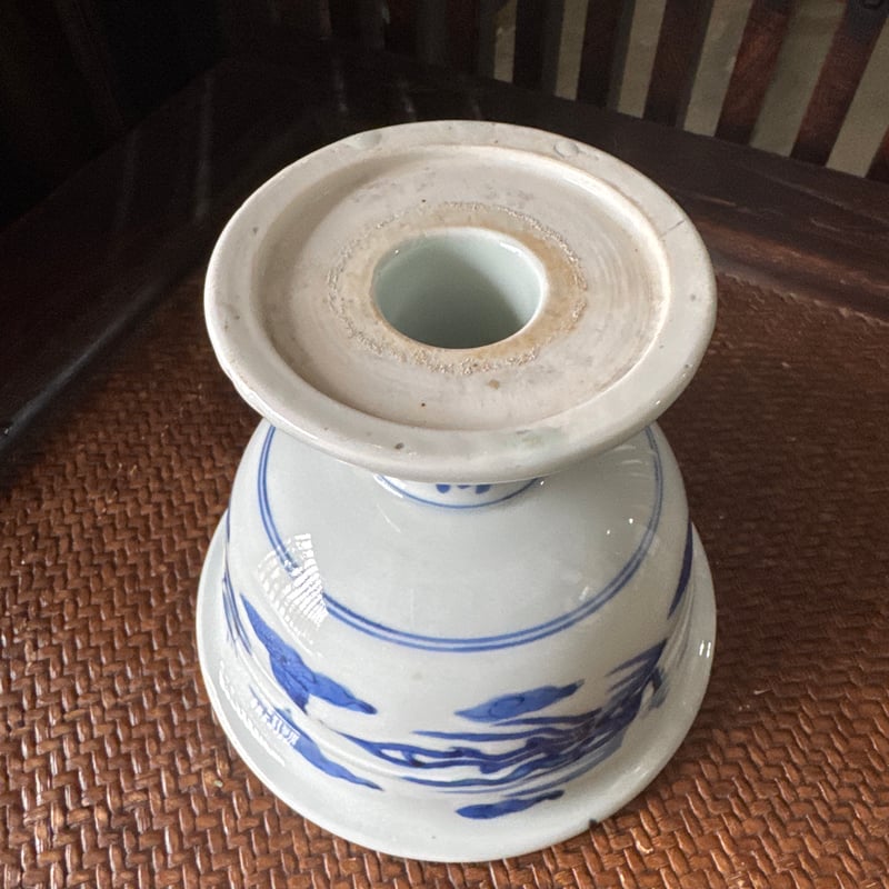 古伊万里 染付牡丹蝶山水鳳凰文 盃洗 | Kaikaroman ONLINE STORE