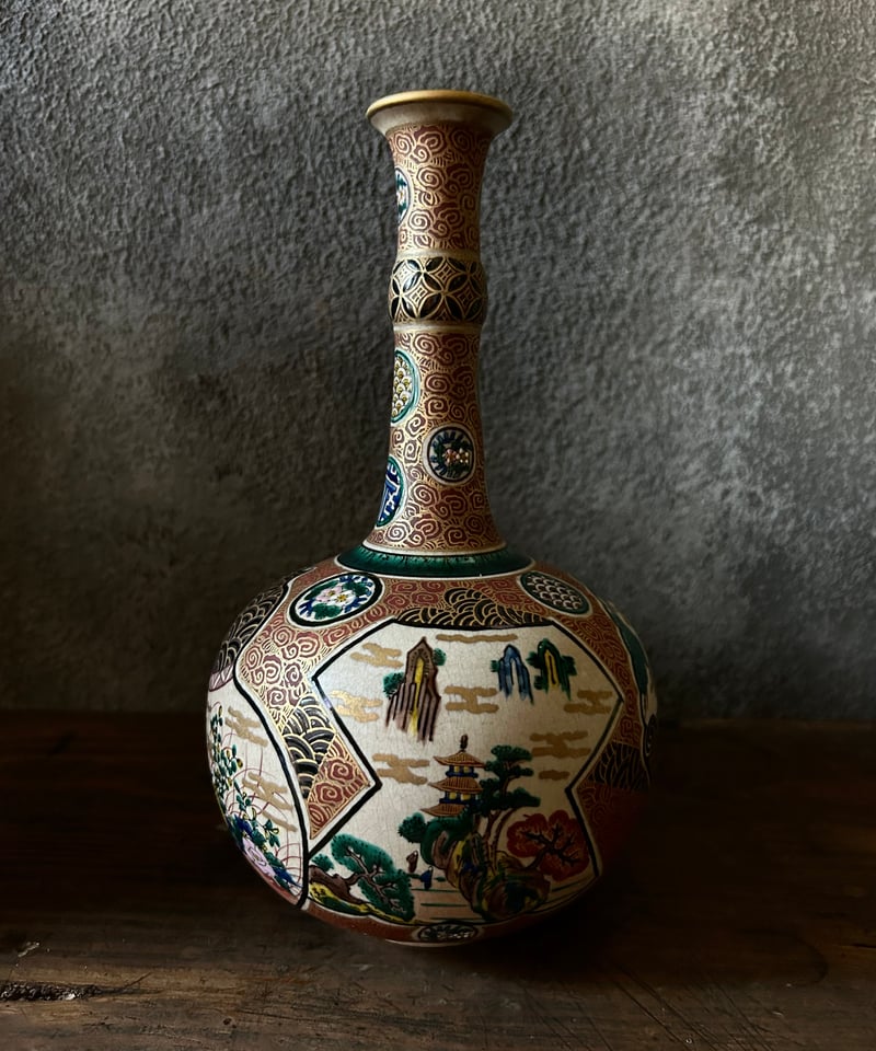 九谷焼/庄三/花瓶/骨董/アンティーク | 骨董・アンティークの