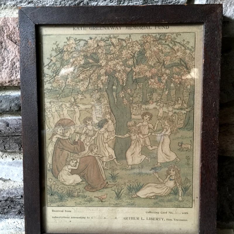 Framed Kate Greenaway Print - ケイト・グリーナウェイ挿絵プリント
