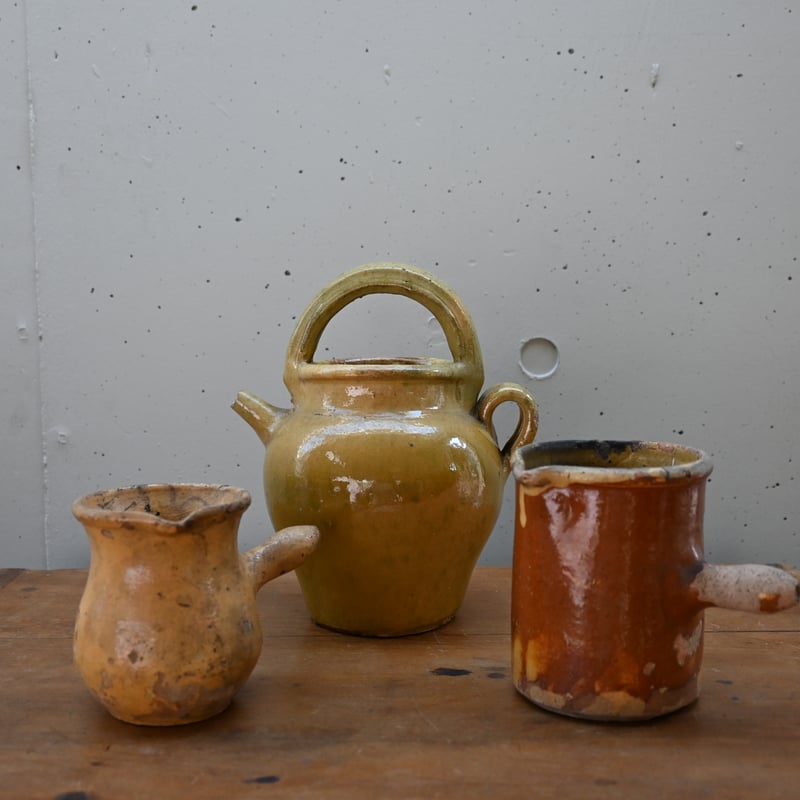 フランスアンティーク ミルクジャグ ミルクポット 南仏陶器 | landverse